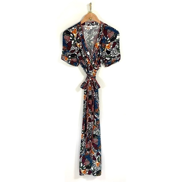 Veronica Beard Maxi Floral Wrap Serena Dress - Picture 2 of 8